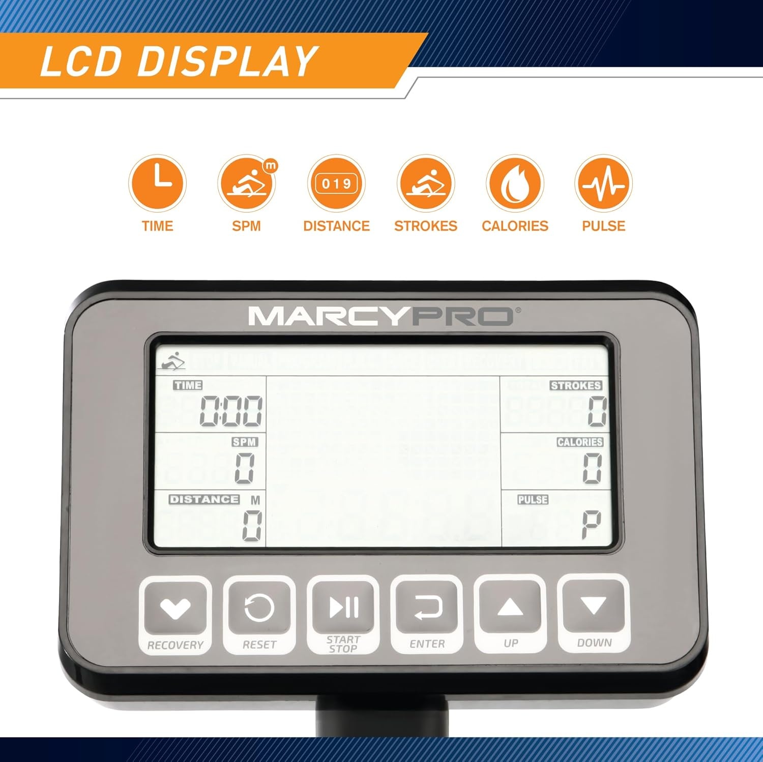 Marcy Water-Resistance Rowing Machine for Cardio Training Personal Home Gym System