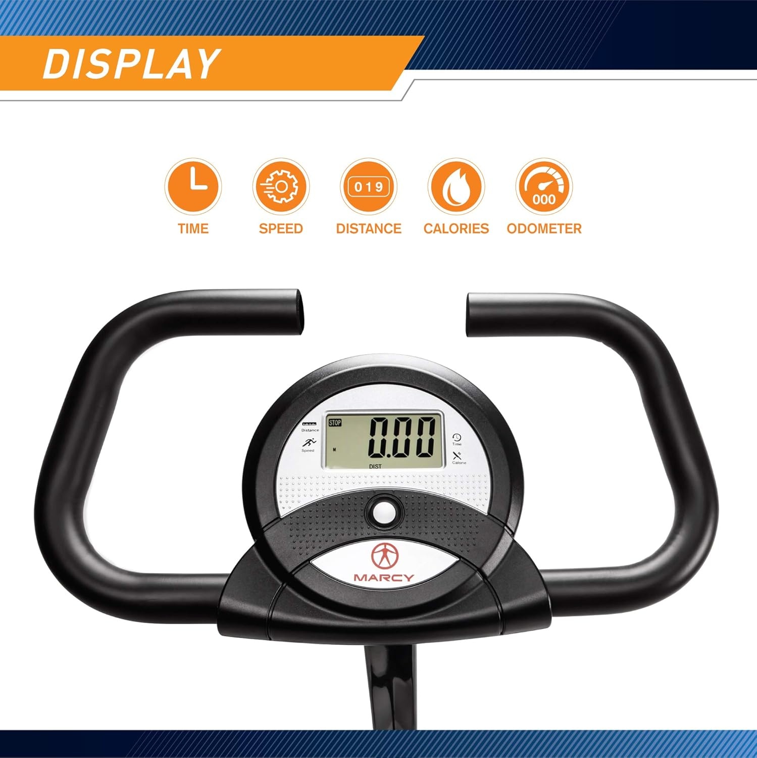 Marcy Foldable Upright Exercise Bike with Adjustable Resistance for Cardio Workout & Strength Training – Multiple Styles Available(Recumbent Black)