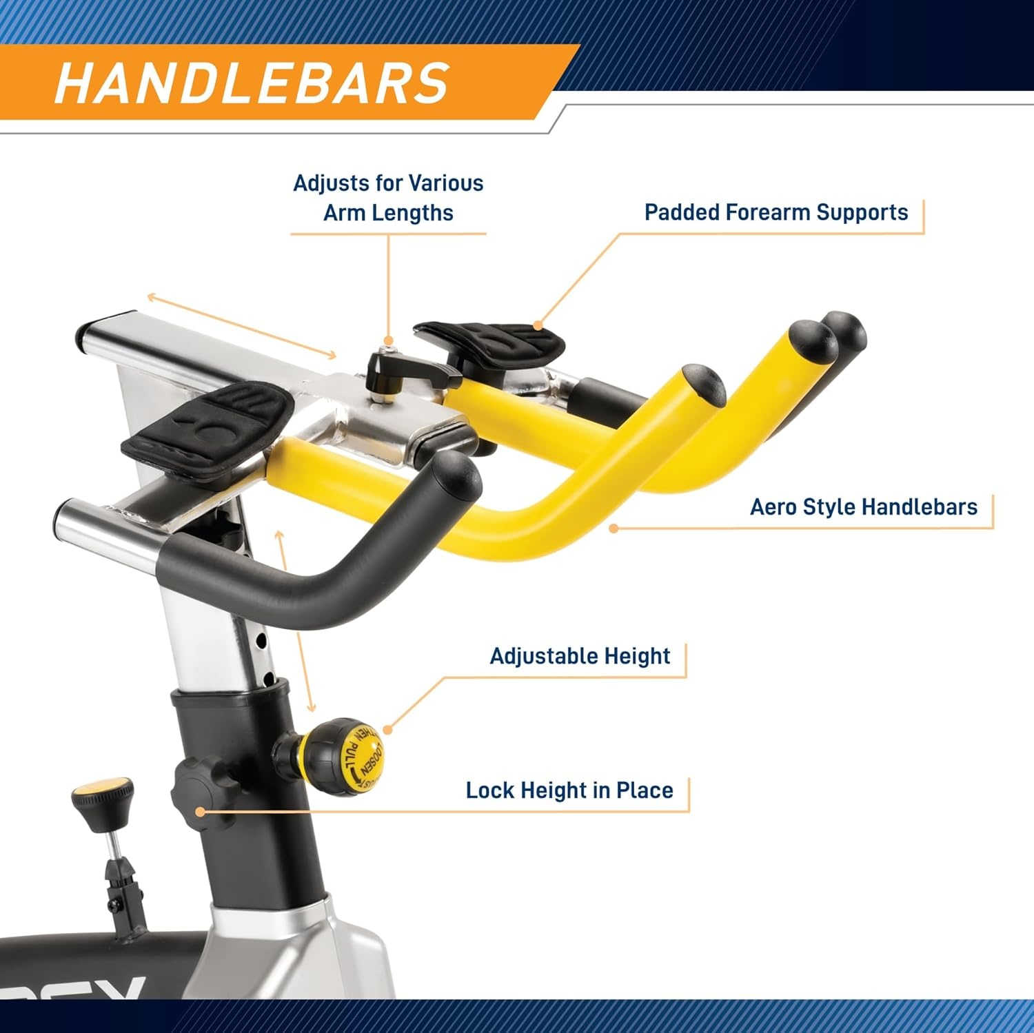 Marcy Club Revolution Bike Cycle Trainer for Cardio Exercise, Multiple Colors Available(Black/Yellow)