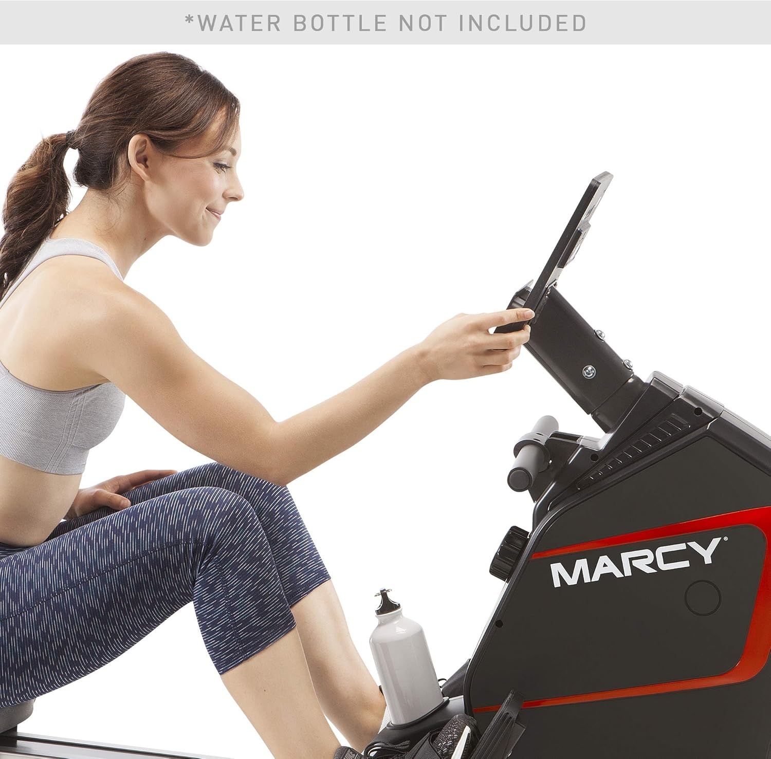 Marcy Compact 8-Level Adjustable Magnetic Resistance Rowing Machine with Transport Wheels(Foldable – Black)