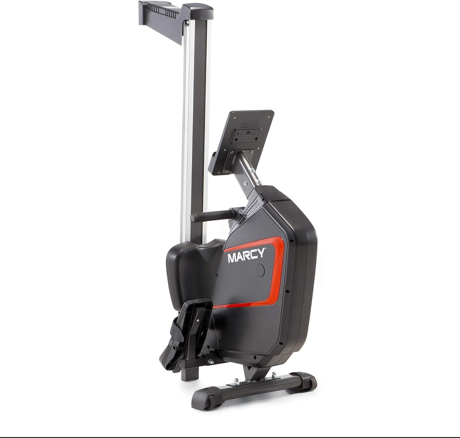 Marcy Compact 8-Level Adjustable Magnetic Resistance Rowing Machine with Transport Wheels(Foldable – Black)