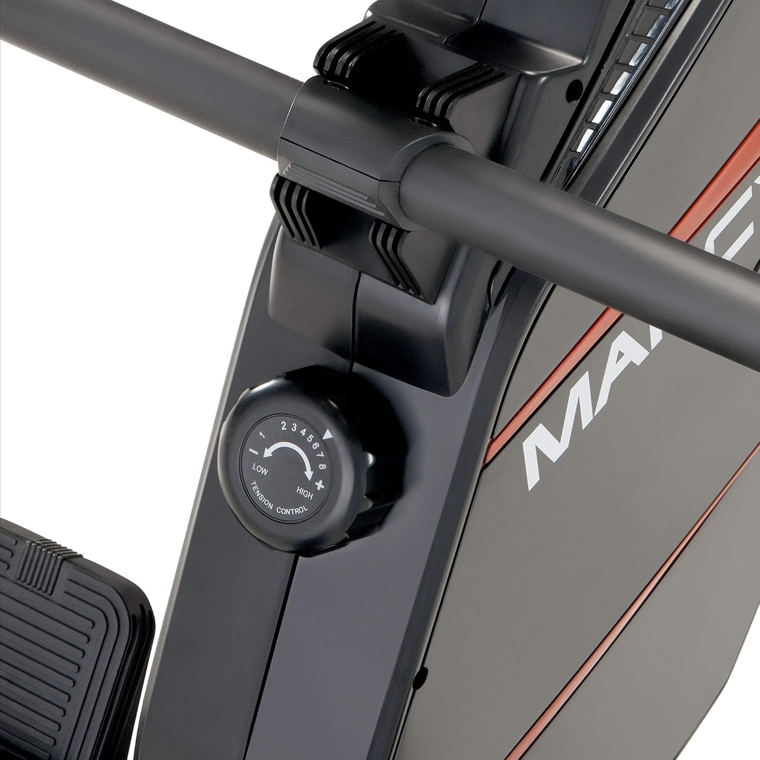 Marcy Compact 8-Level Adjustable Magnetic Resistance Rowing Machine with Transport Wheels(Foldable – Black)