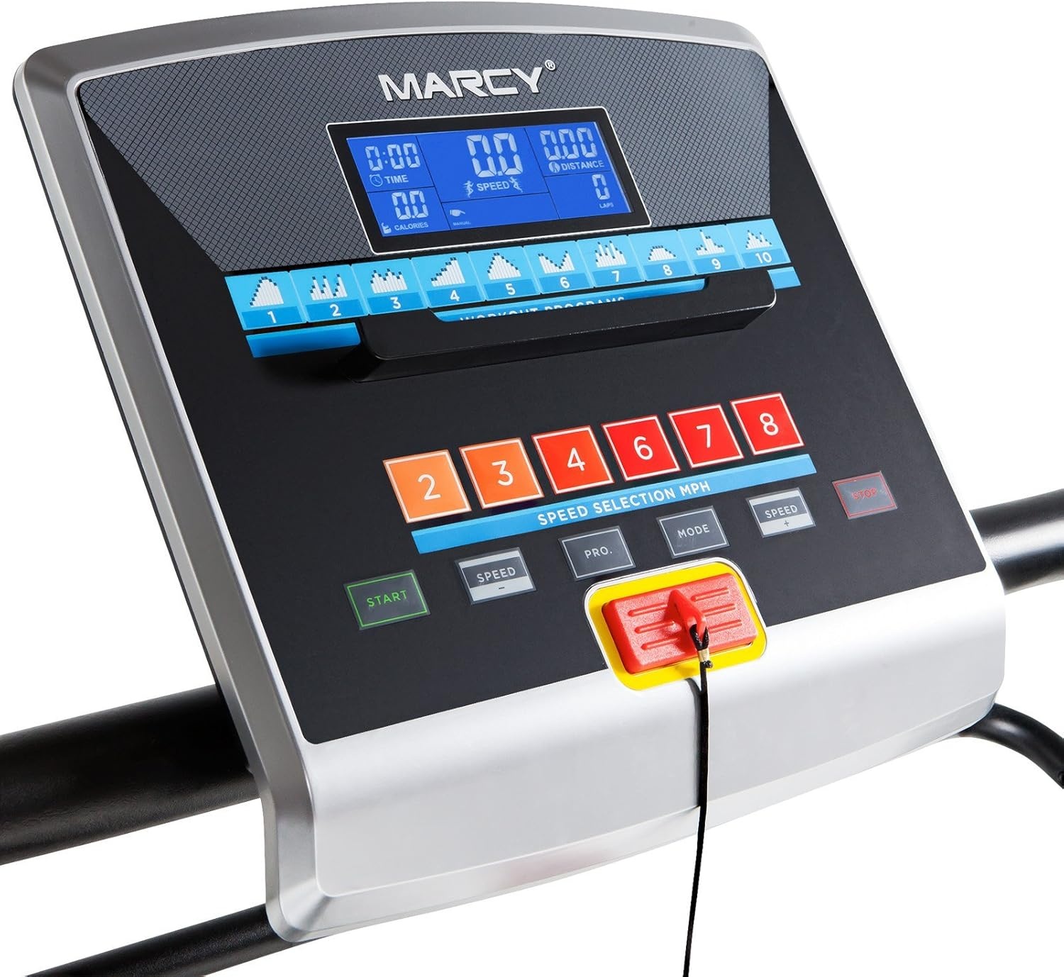 Marcy Easy Folding Motorized Treadmill/Pre Assembled Electric Running Machine JX-651BW black 30.00 x 66.00 x 126.00″