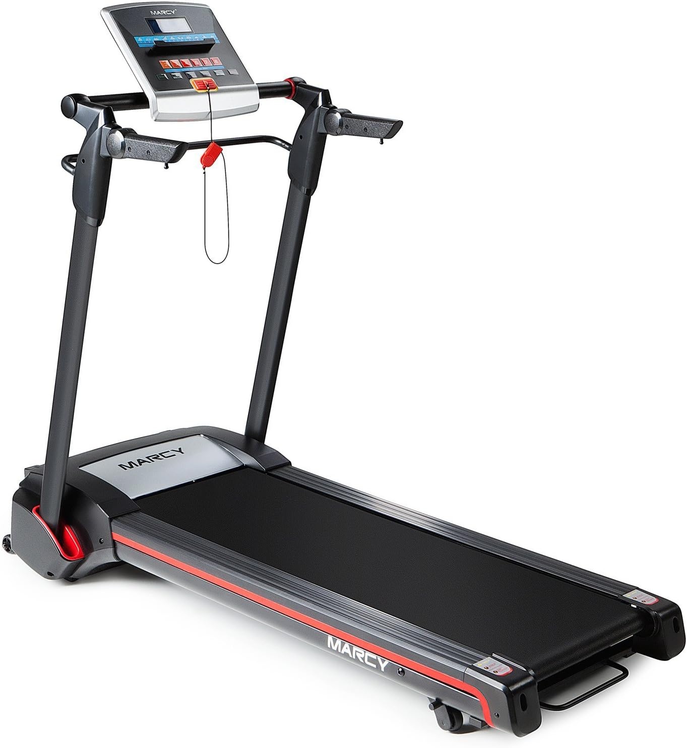 Marcy Easy Folding Motorized Treadmill/Pre Assembled Electric Running Machine JX-651BW black 30.00 x 66.00 x 126.00″