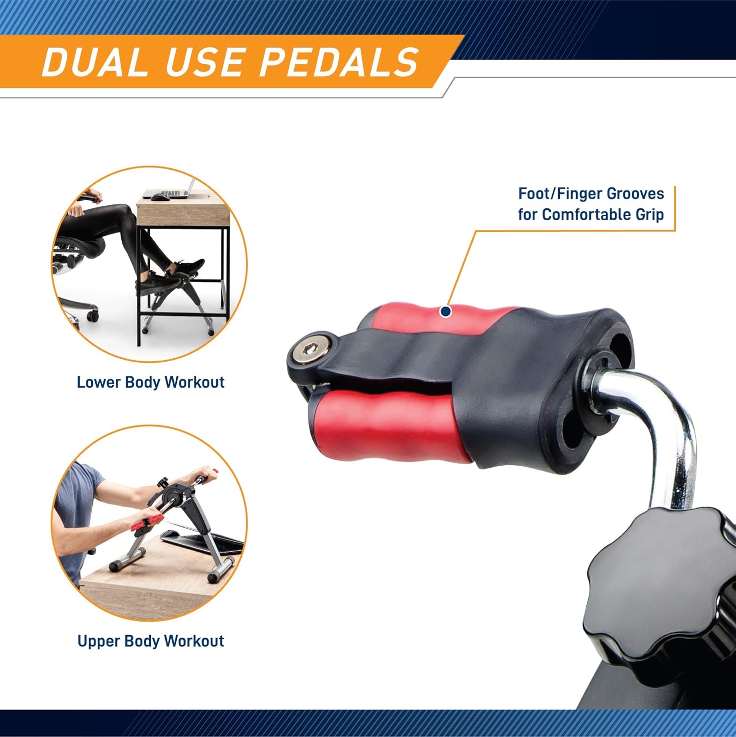 MARCYMarcy Magnetic Resistance Folding Exercise Bike with Transport Wheels – NS-653(Black-Silver)