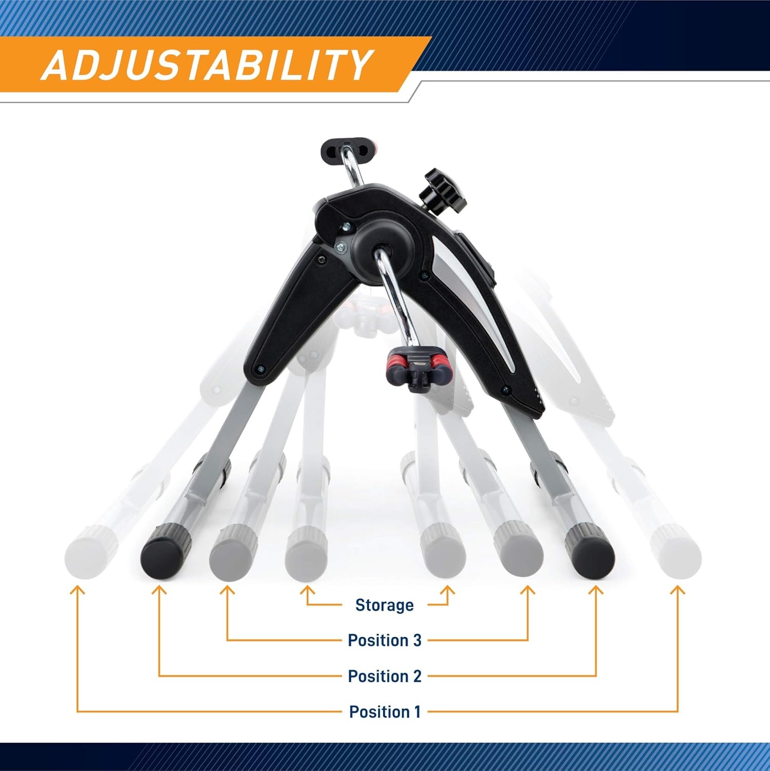 MARCYMarcy Magnetic Resistance Folding Exercise Bike with Transport Wheels – NS-653(Black-Silver)