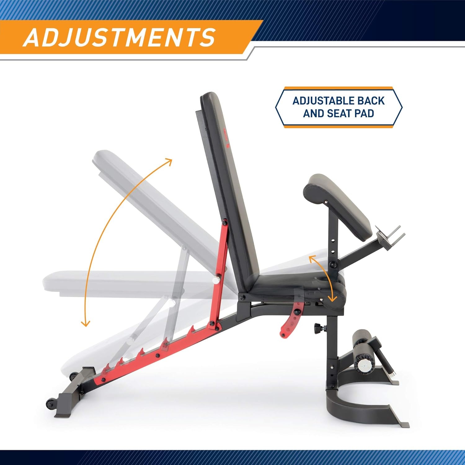 Marcy Smith Machine Cage System Home Gym Multifunction Rack, Customizable Training Station(Red)