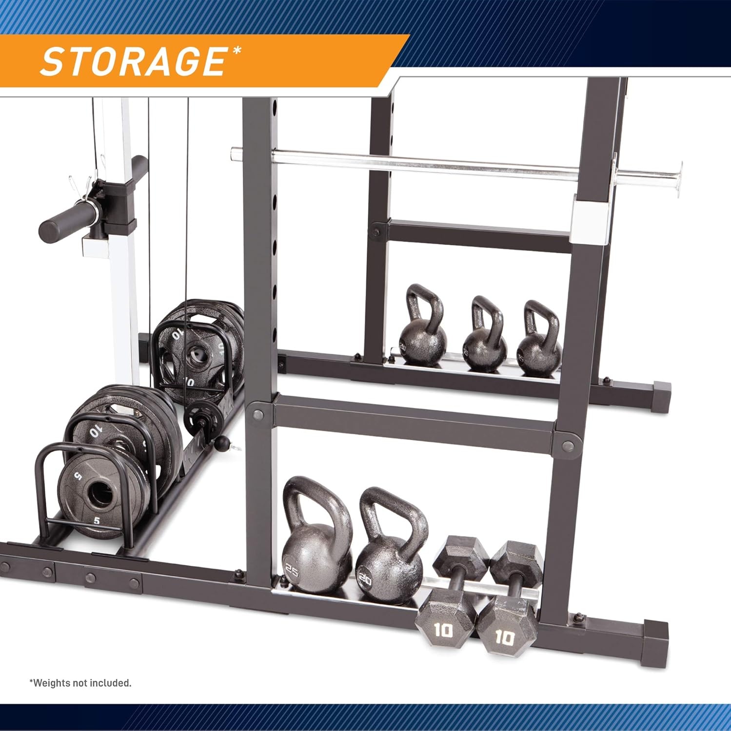 Marcy Strength Training Home Gym Cage with Pulley System for Weightlifting, Bodybuilding, Full Body Workout Equipment for Home Exercise(Home Gym Cage)