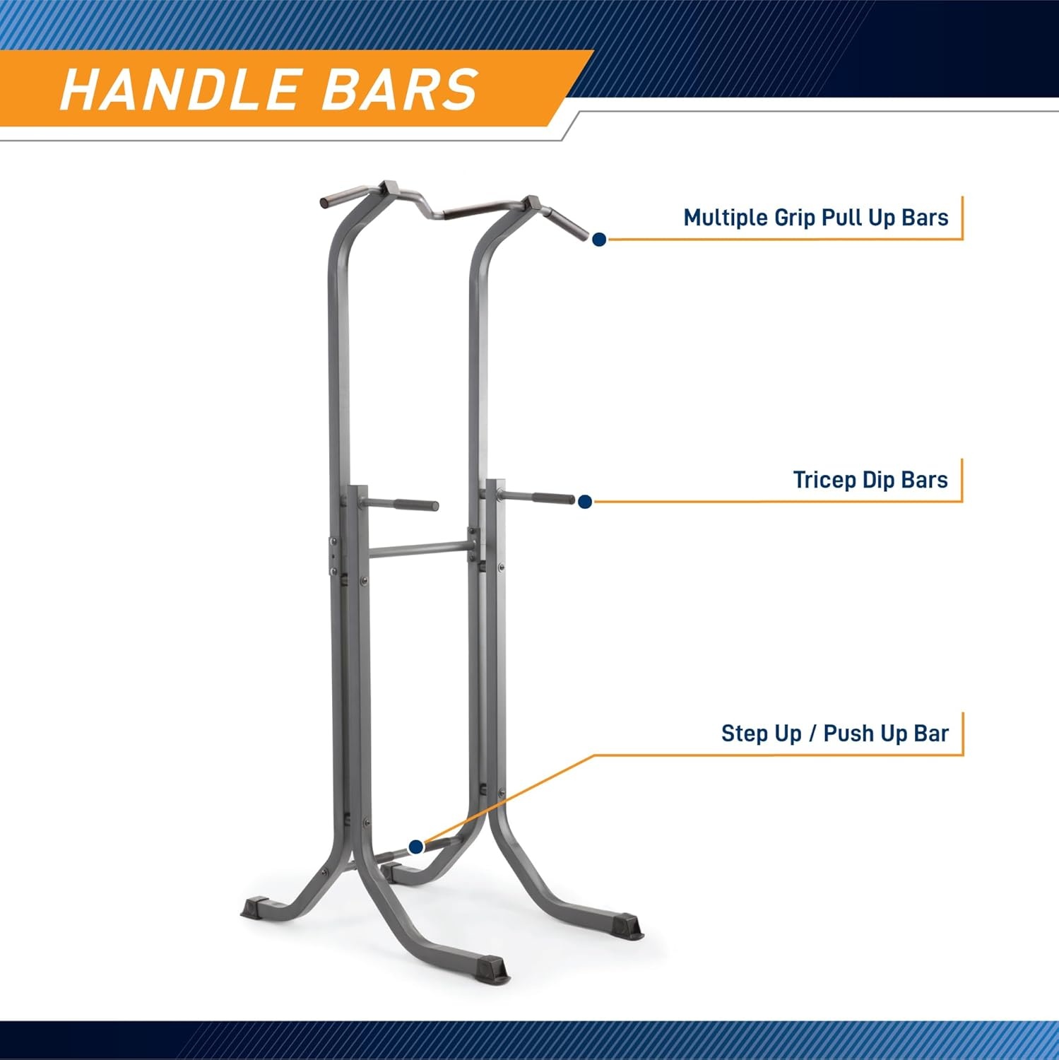 Marcy Multi-Functional Power Tower Home Gym for Strength Trainings(Power Tower – Black)