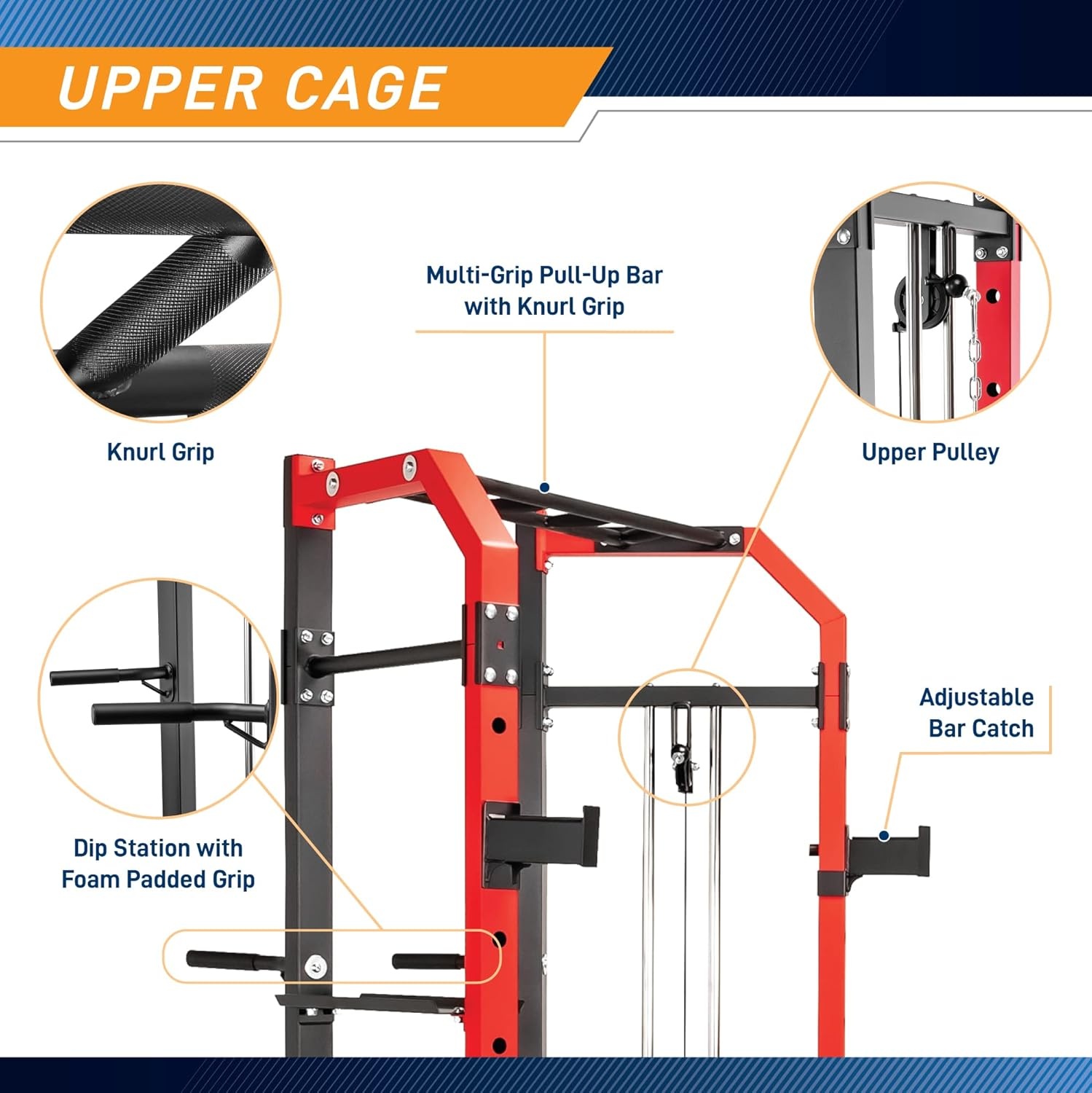 Marcy Power Cage System with Adjustable Weight Bench SM-7393