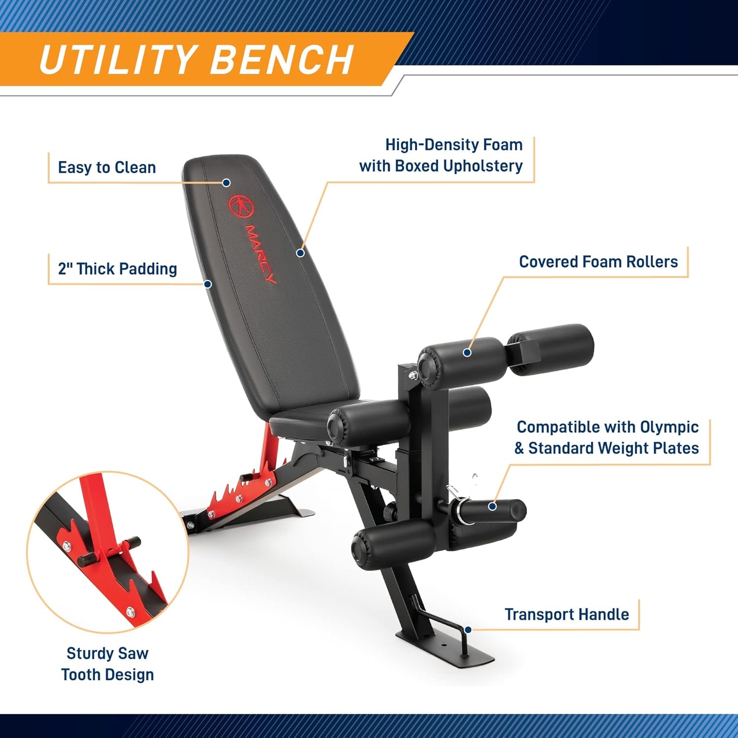 Marcy Power Cage System with Adjustable Weight Bench SM-7393