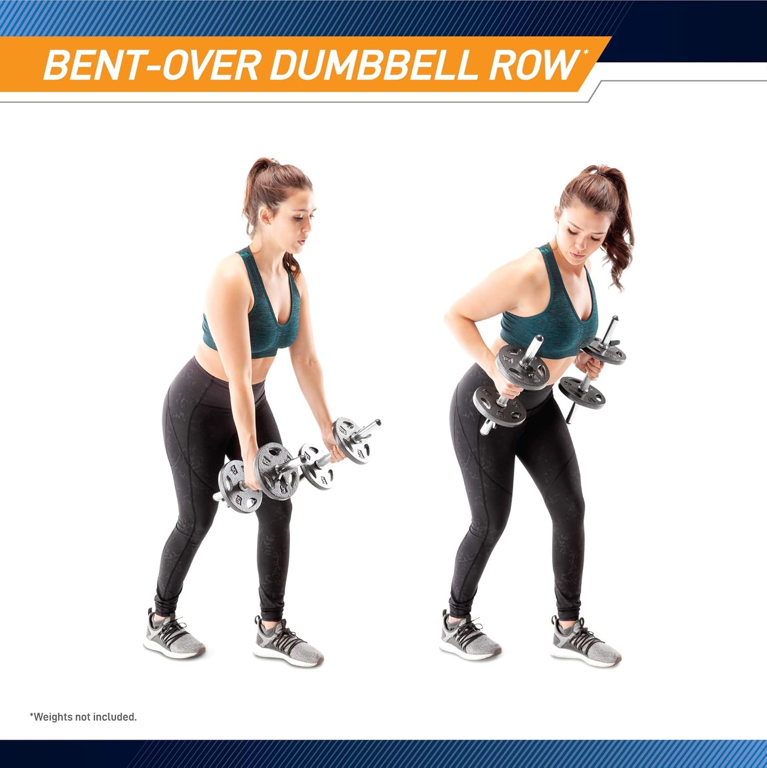Marcy Hollow Curl Bar and Dumbbell Handle Set with Spring Collars(1 inch Diameter)