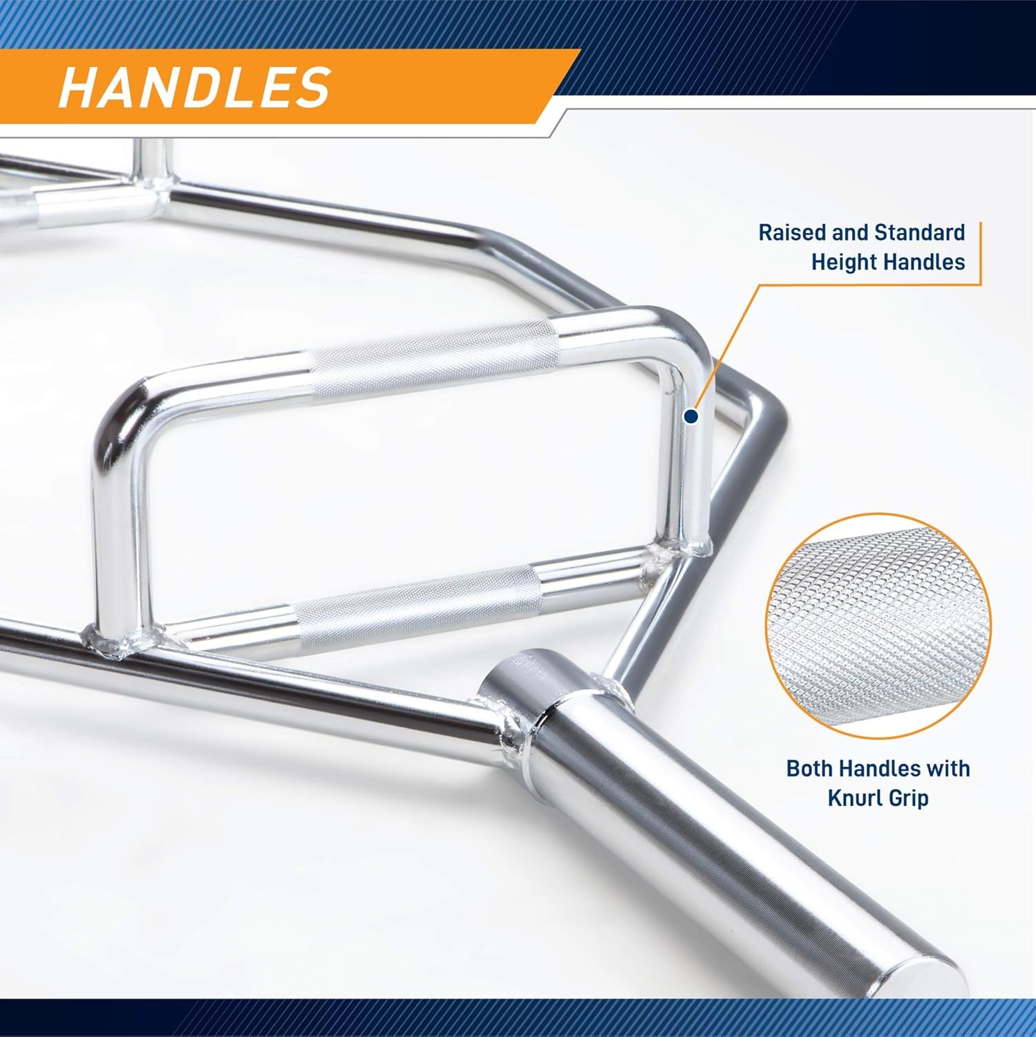 Marcy Olympic Hex Trap Bar Multiple Style Available(Chrome  one piece)