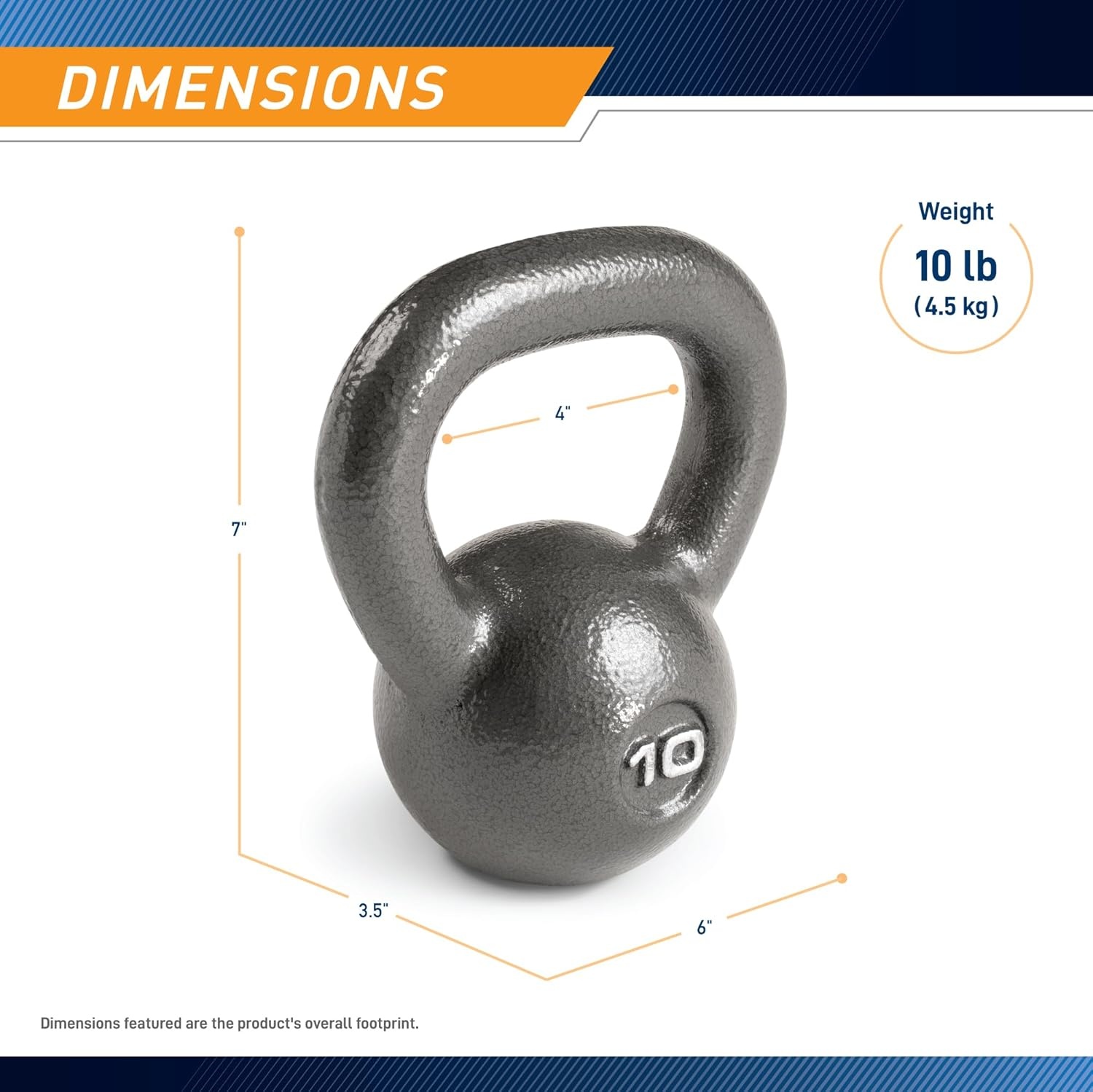 Marcy Hammertone Kettle Bells – 10 to 55 lbs. HKB Workout Weights(10 lb)