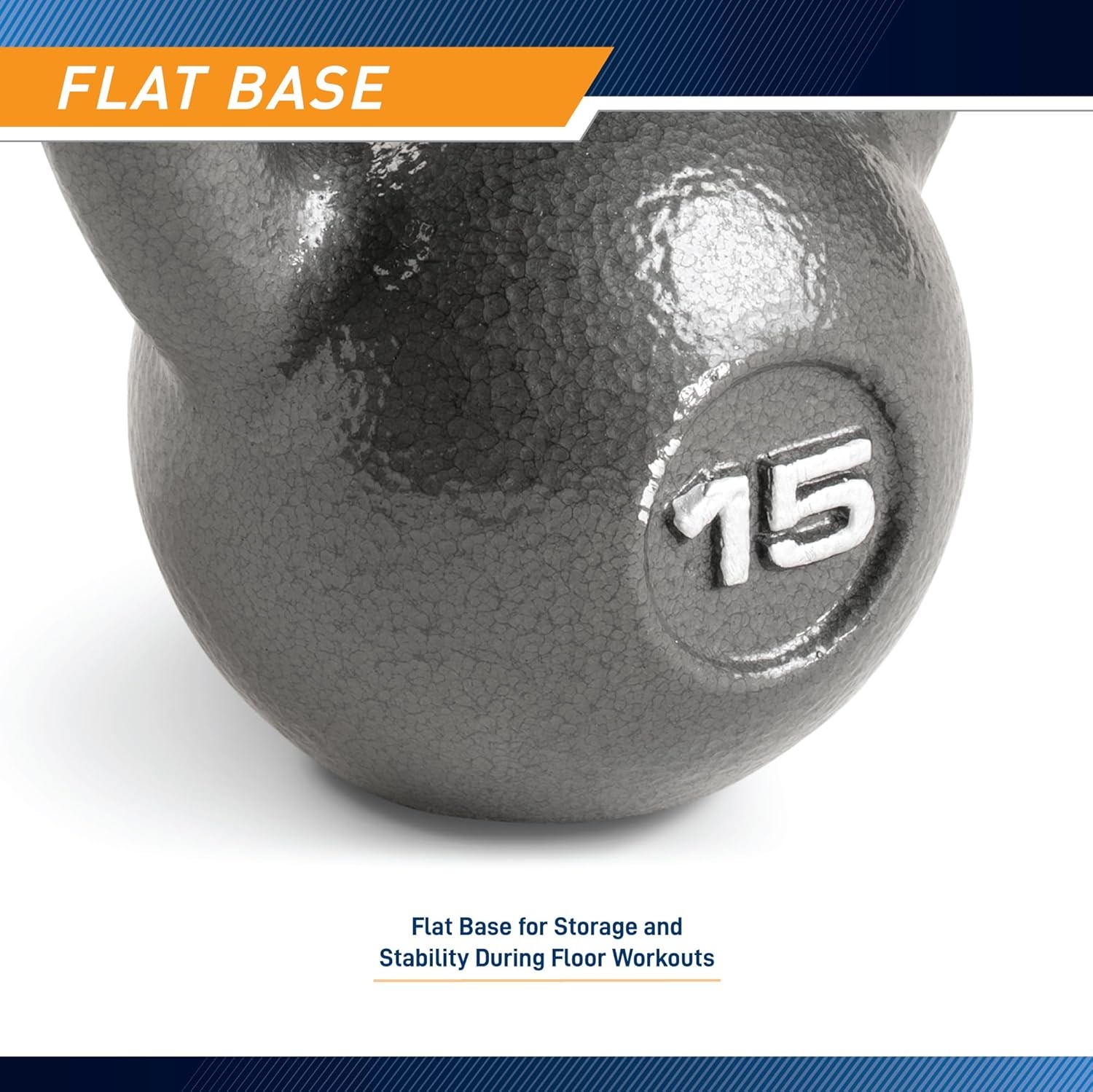 Marcy Hammertone Kettle Bells – 10 to 55 lbs. HKB Workout Weights(15 lb)