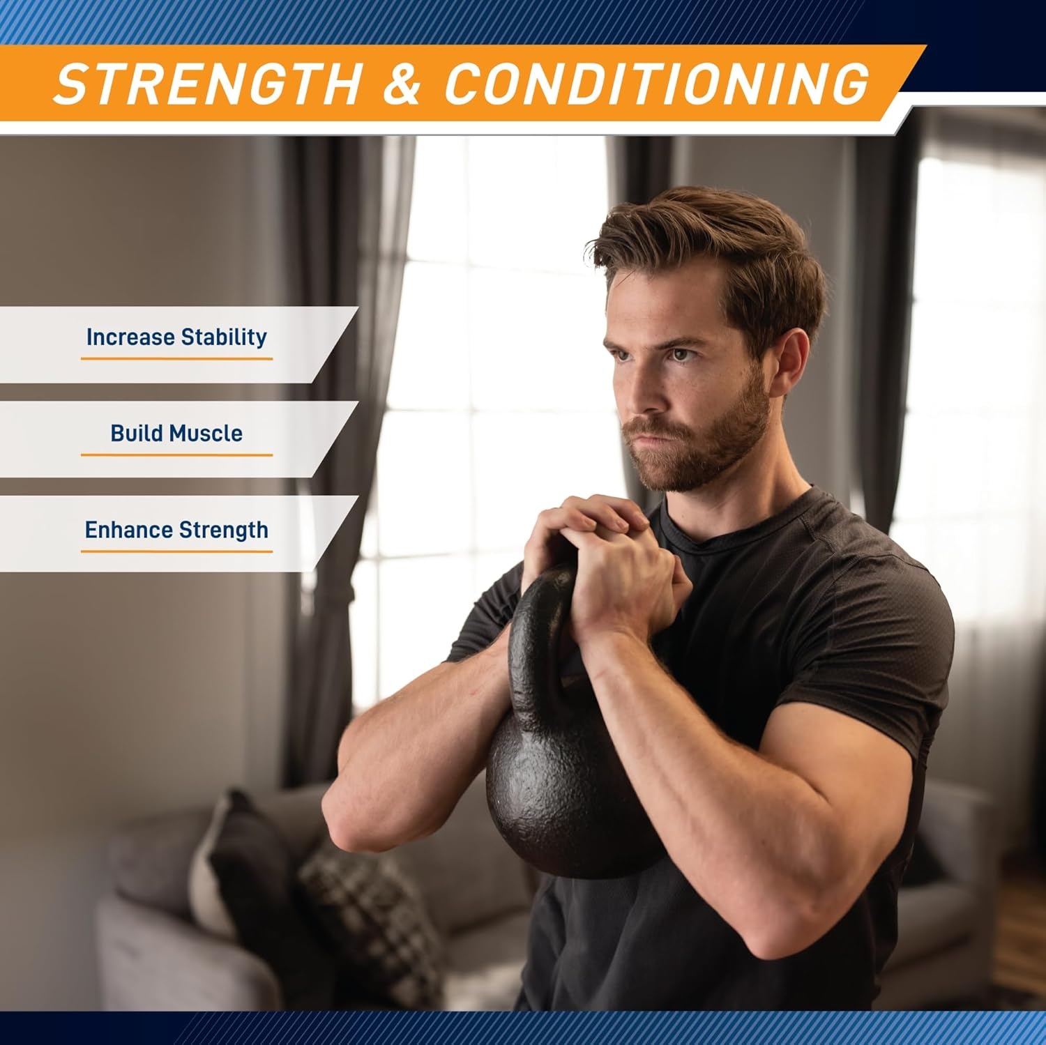 Marcy Hammertone Kettle Bells – 10 to 55 lbs. HKB Workout Weights(45 lb)