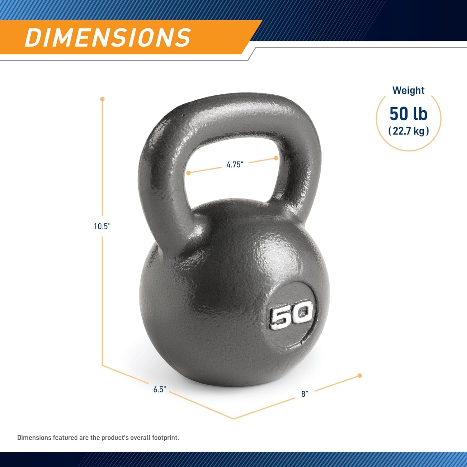 Marcy Hammertone Kettle Bells – 10 to 55 lbs. HKB Workout Weights(50 lb)