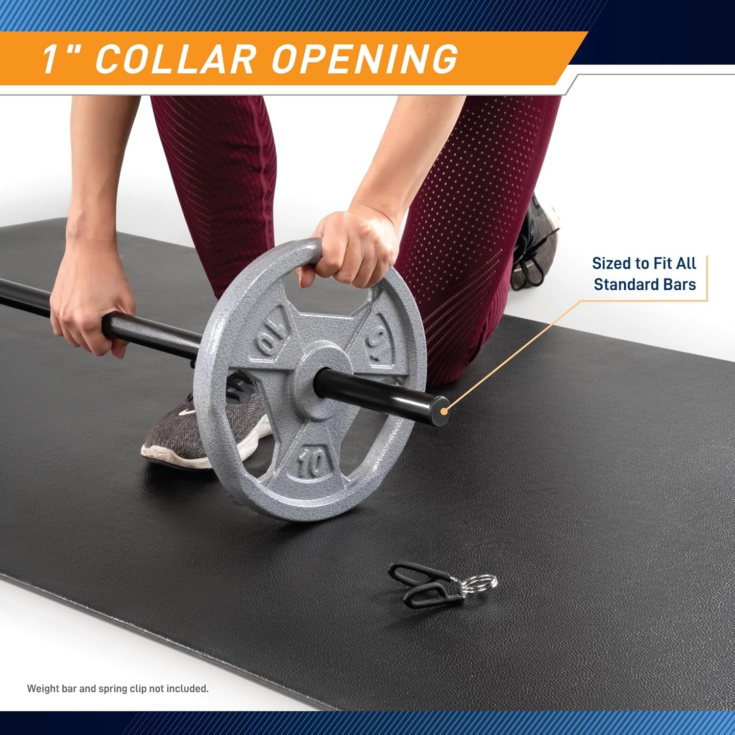 Marcy Classic 1″ Cast Iron Standard Grip Plates for Strength Training and Weightlifting(D. 10lb_Single)