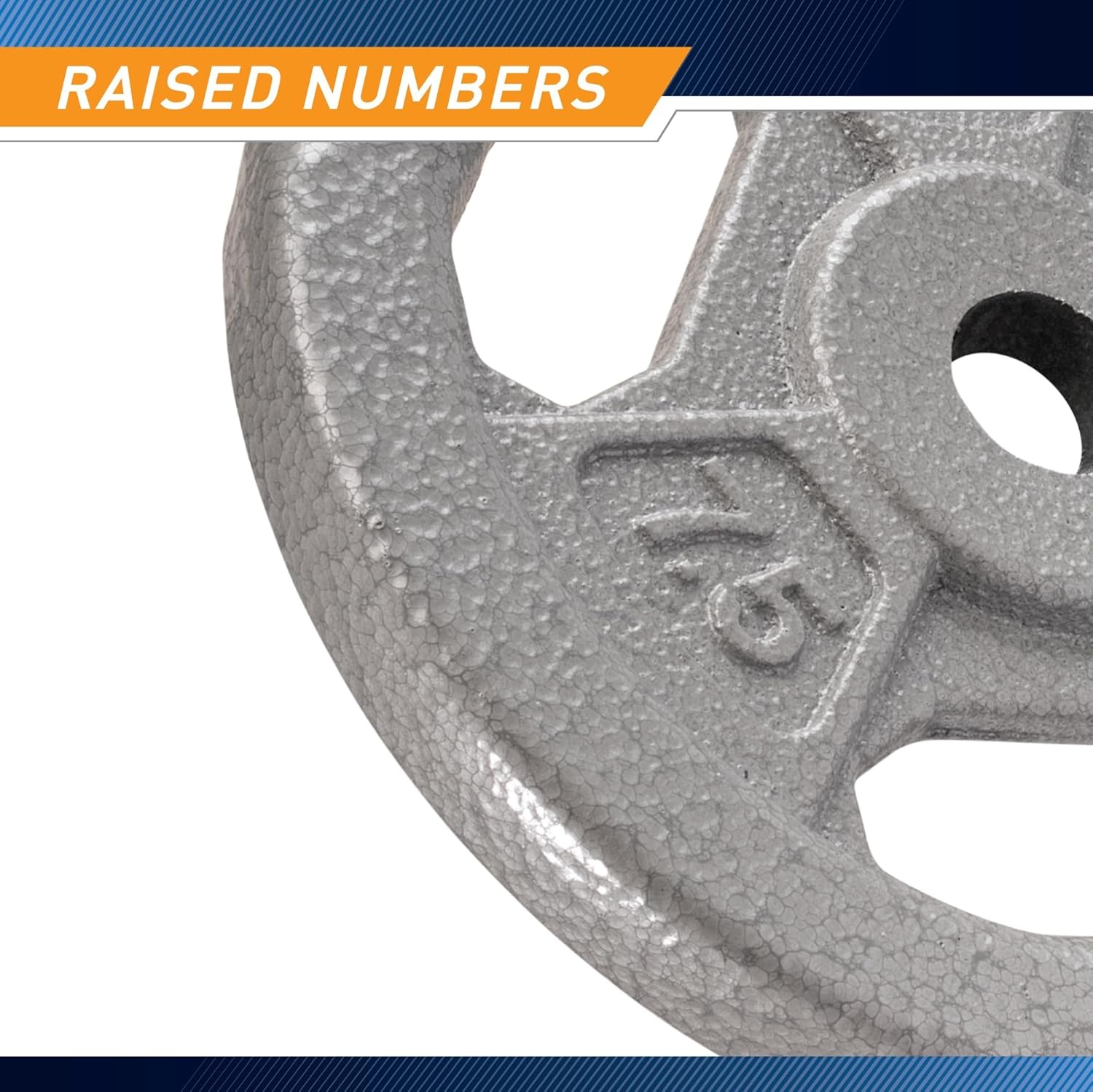 Marcy Classic 1″ Cast Iron Standard Grip Plates for Strength Training and Weightlifting(C. 7.5lb_Single)