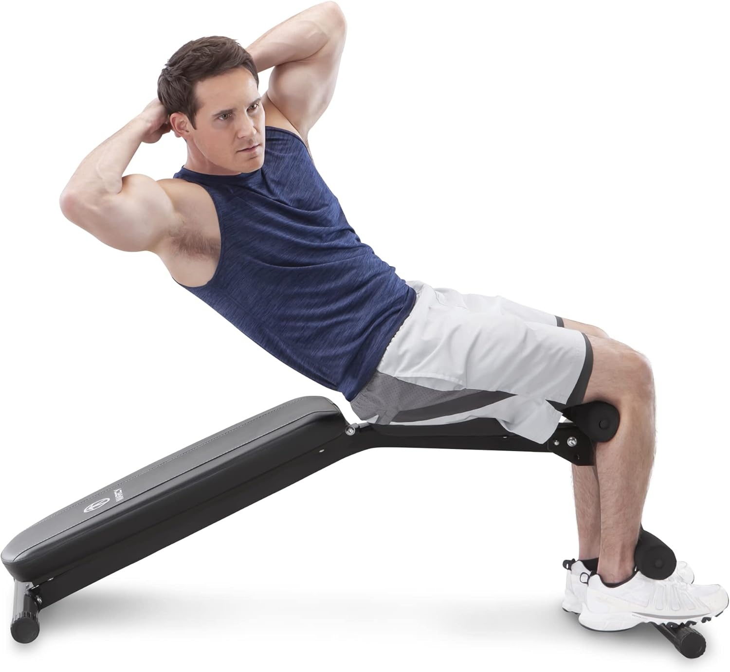 Marcy Multi-Position Adjustable Utility Bench for Home Gym Weightlifting and Strength Training(Black)