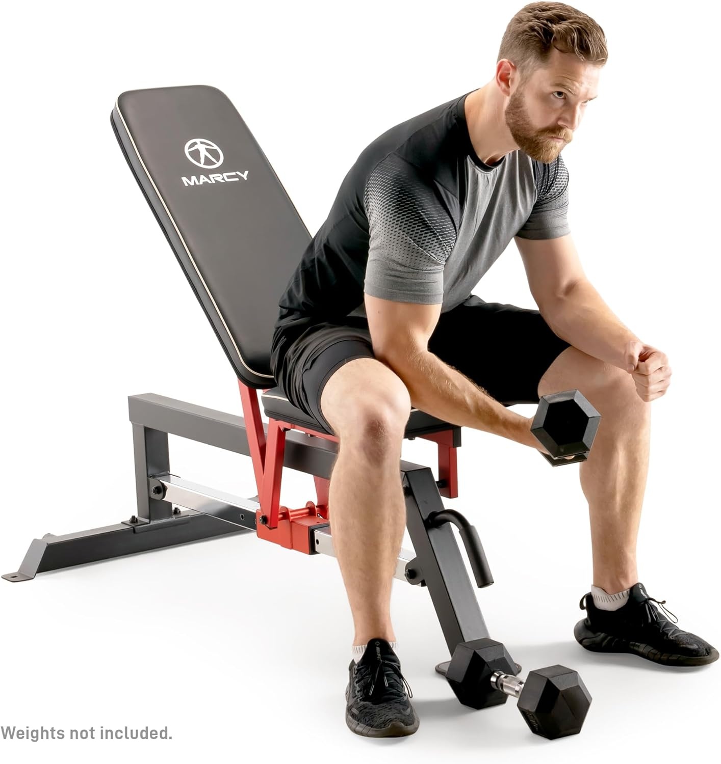 Marcy Foldable Standard Weight Benches, Adjustable Strength Training Benches for Full Body Workout(Adjustable Utility Bench)