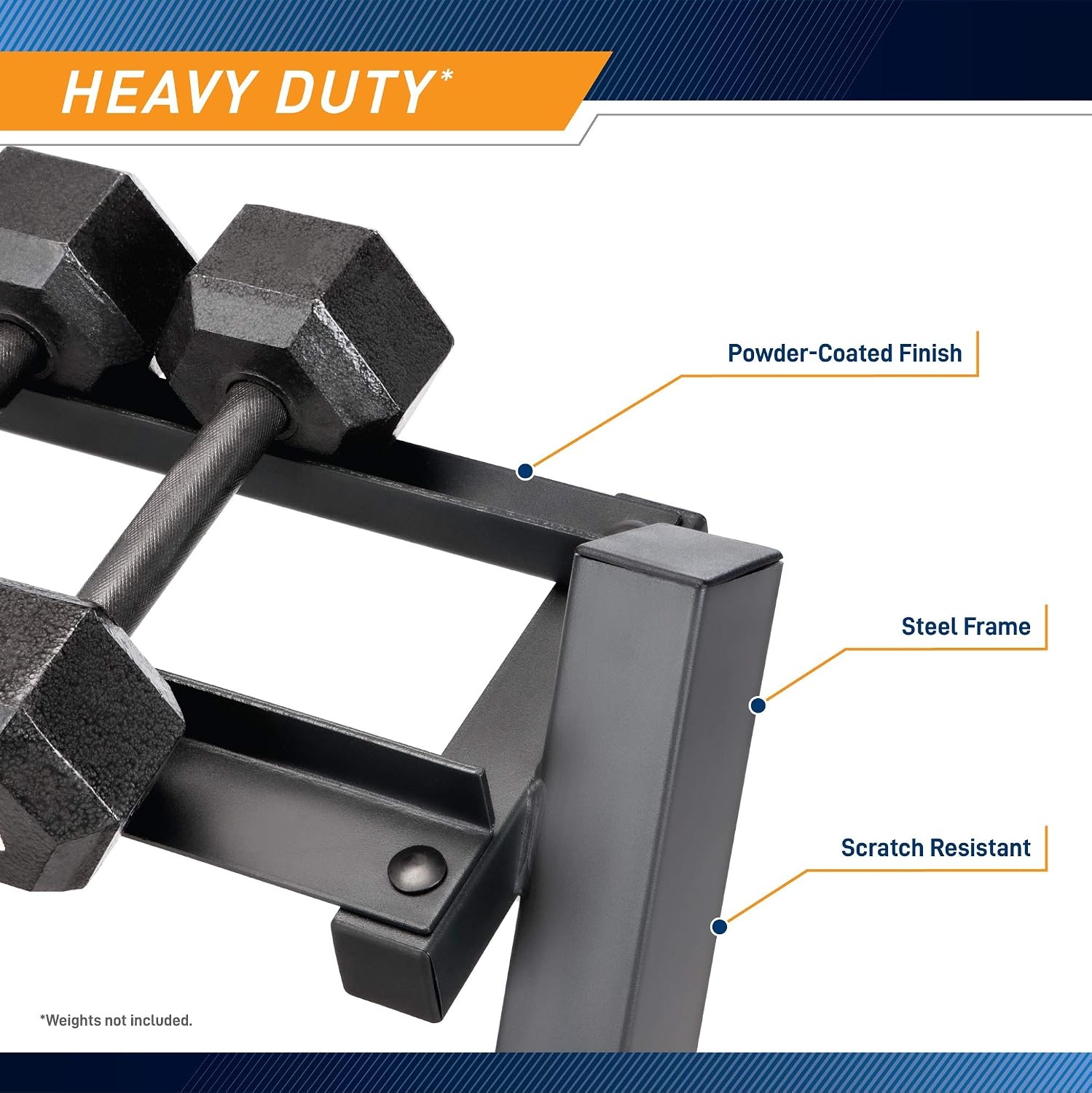 Marcy Weight Storage Organizer Racks for Dumbbells, Kettlebells, Weight Plates(Dark Grey 3-Tier DB Rack)