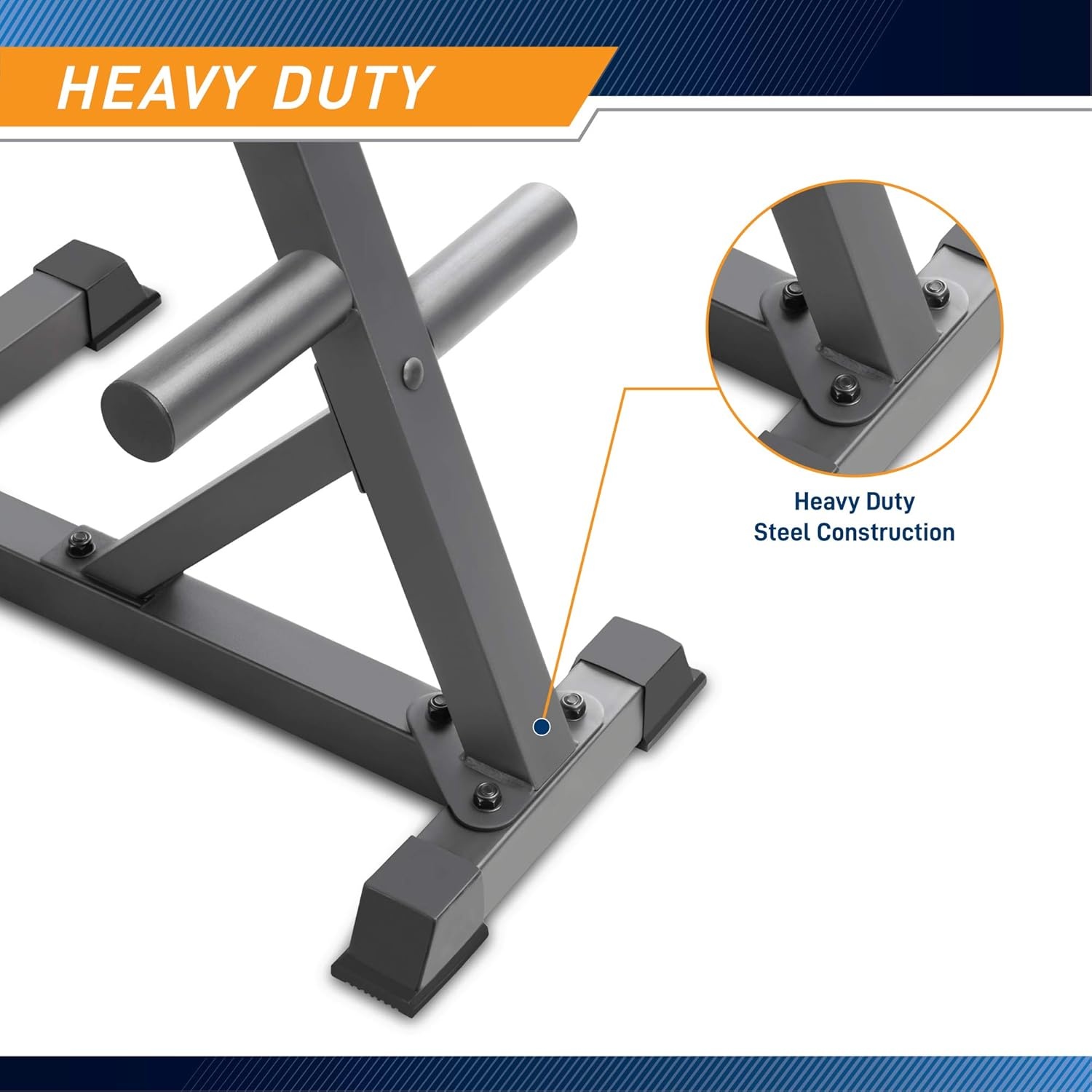 Marcy Olympic Weight Plate Tree for 2-Inch Plates Weight Storage Rack(L-Frame – Black)