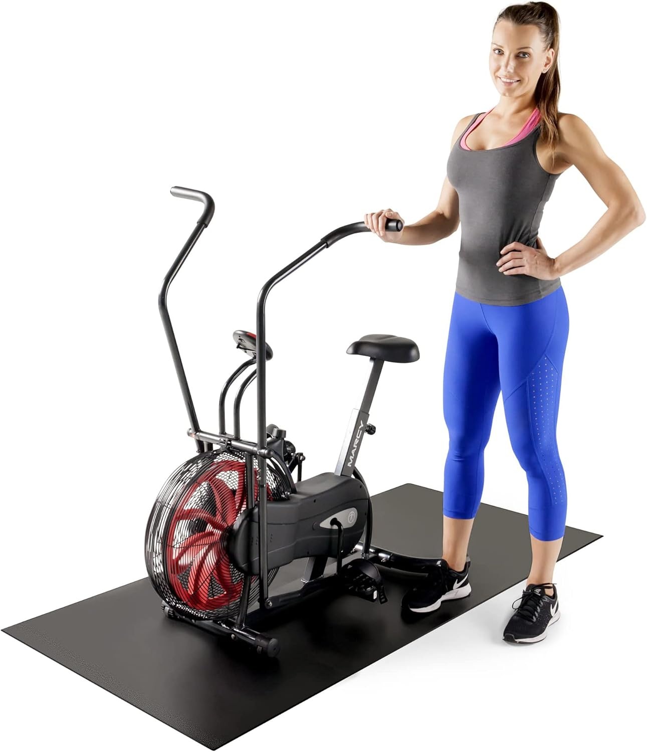 Marcy Fitness Equipment Mat and Floor Protector Compatible for Treadmills, Elliptical, Exercise Bikes, Stationary Cycles and Accessories(Regular 60″)