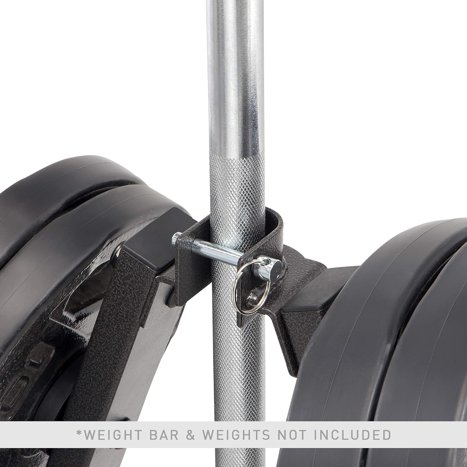 Marcy Olympic Weight Plate Tree for 2-Inch Plates Weight Storage Rack(A-Frame – Black)