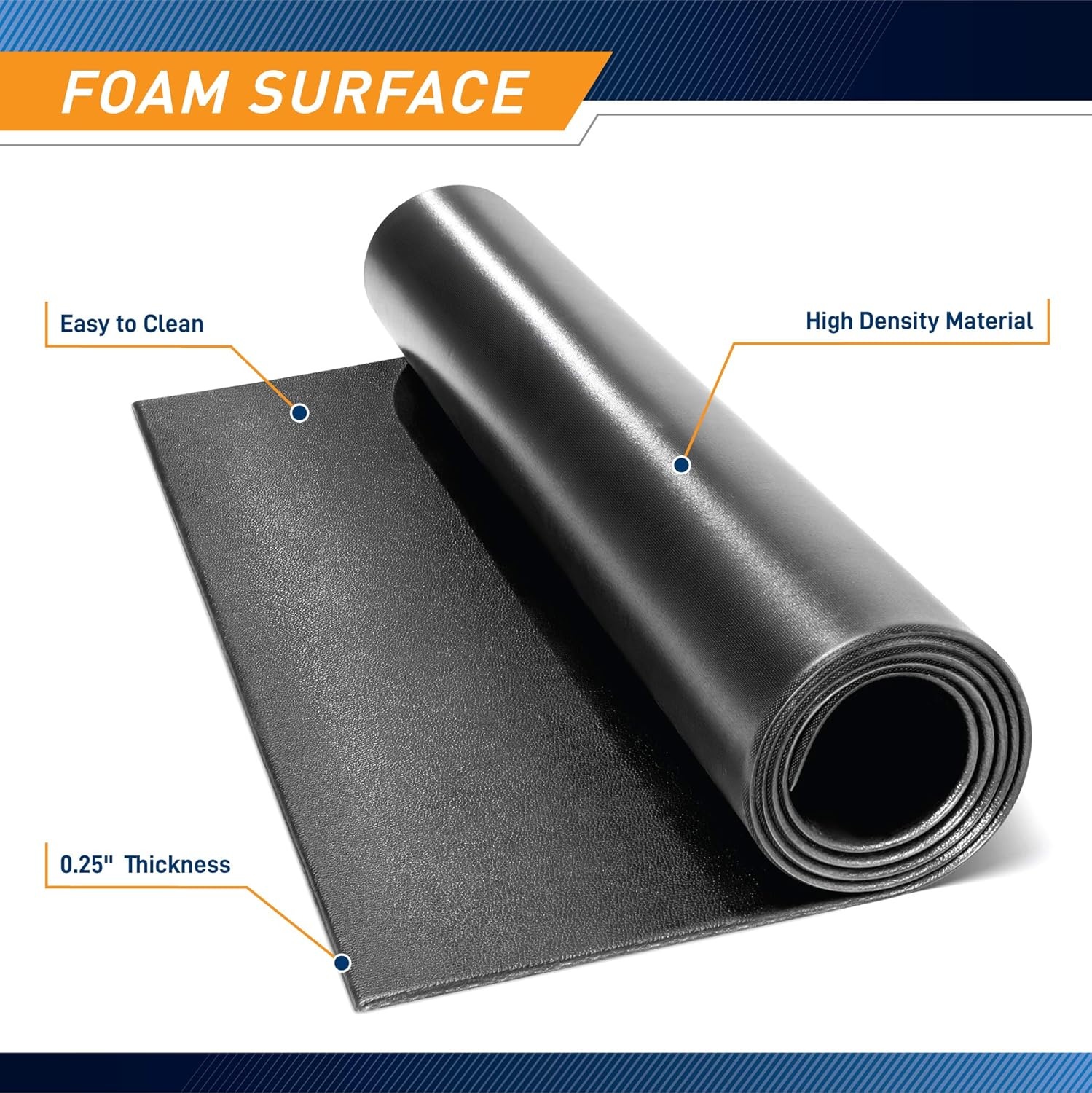 Marcy Fitness Equipment Mat and Floor Protector Compatible for Treadmills, Elliptical, Exercise Bikes, Stationary Cycles and Accessories(Extra Long 78″)