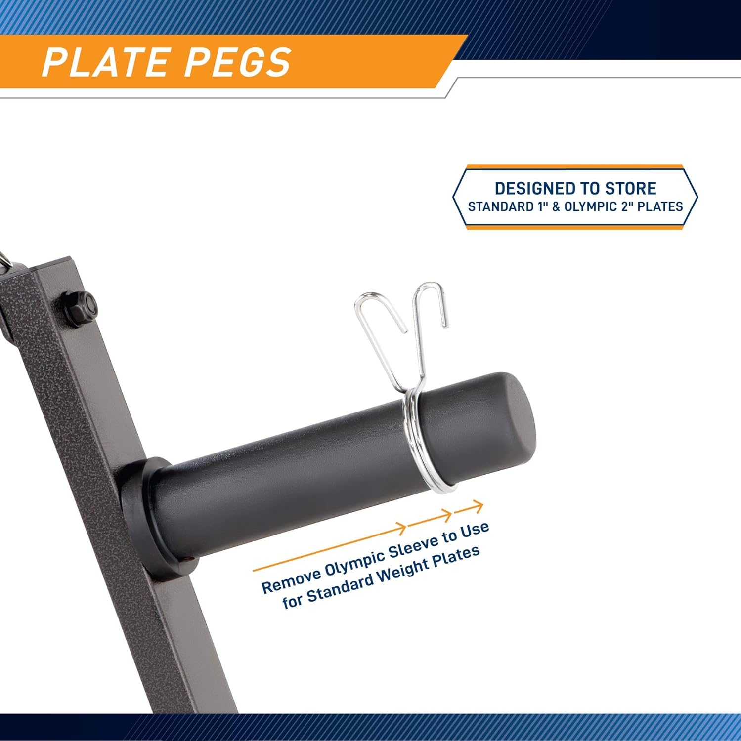 Marcy Olympic Weight Plate Tree for 2-Inch Plates Weight Storage Rack(Triangular – Black)